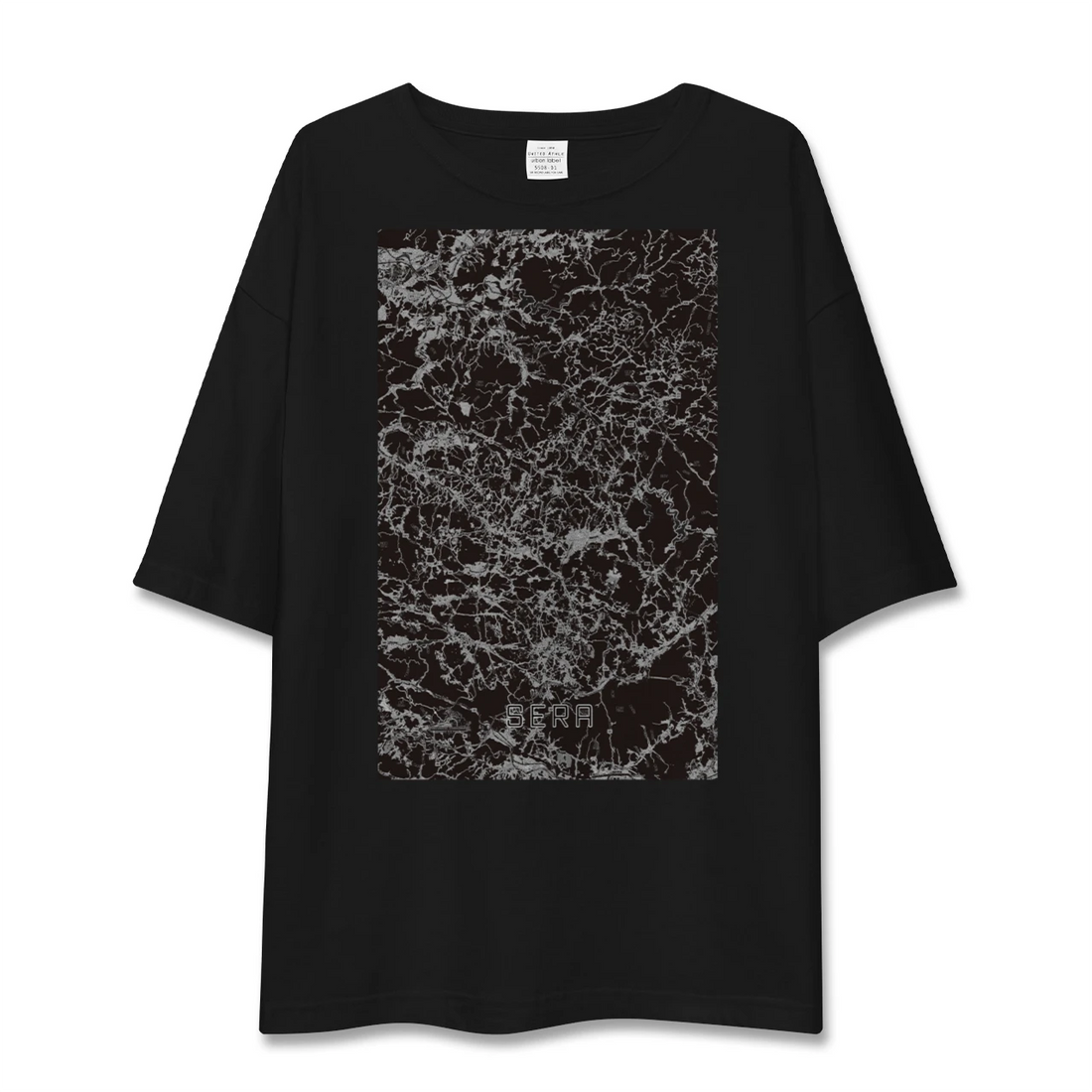 【世羅(広島県)】地図柄ビッグシルエットTシャツ