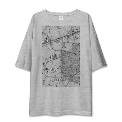 【世田谷代田（東京都）】地図柄ビッグシルエットTシャツ