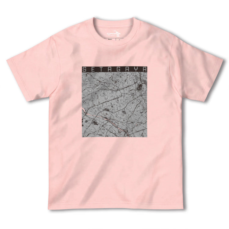 【世田谷2（東京都）】地図柄ヘビーウェイトTシャツ