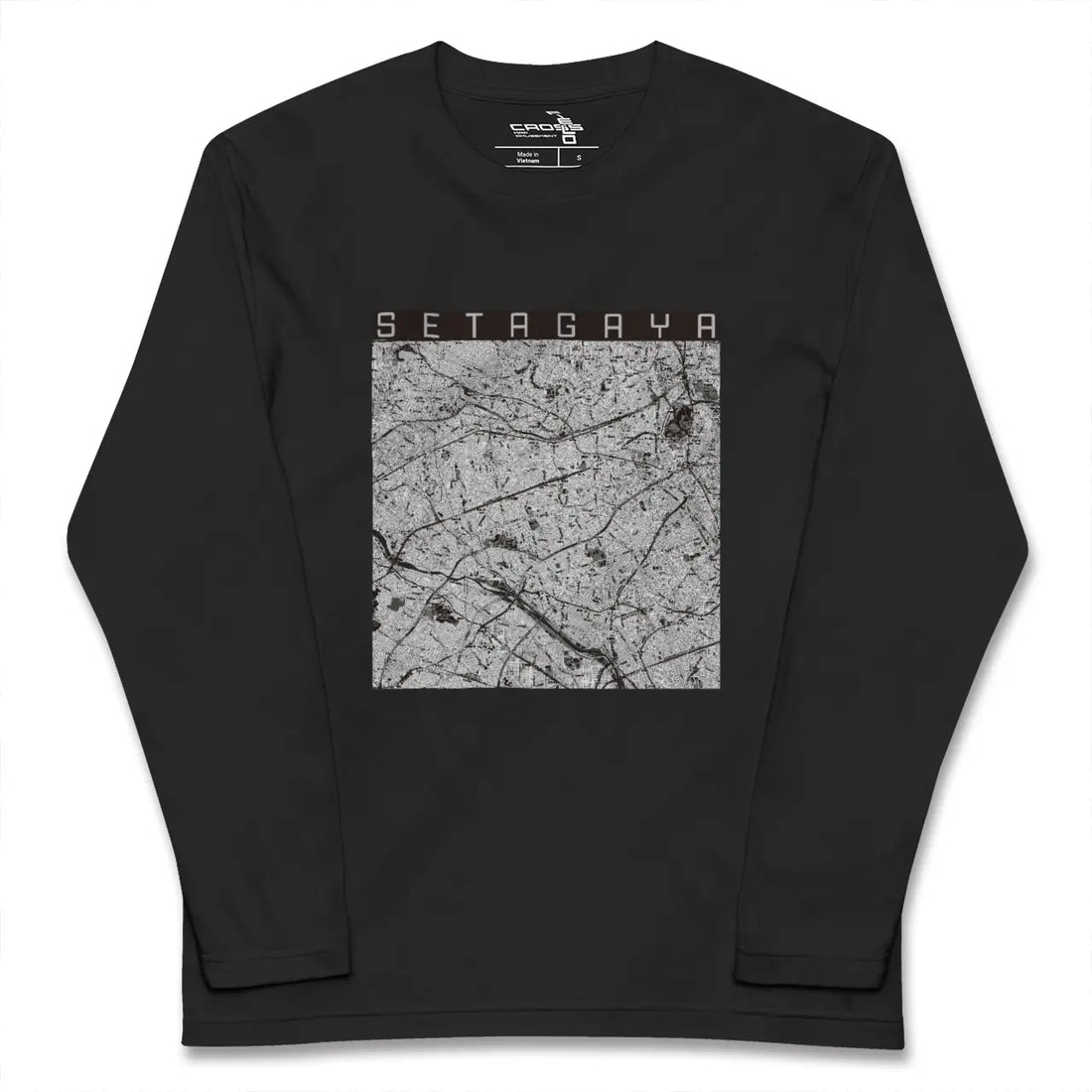 【世田谷2(東京都)】地図柄ロングスリーブTシャツ