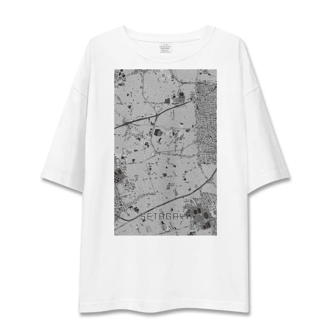 【世田谷(東京都)】地図柄ビッグシルエットTシャツ
