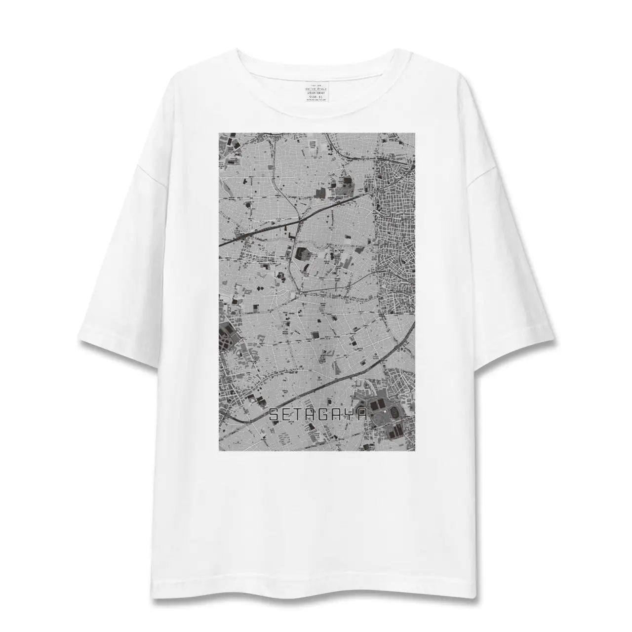 【世田谷（東京都）】地図柄ビッグシルエットTシャツ