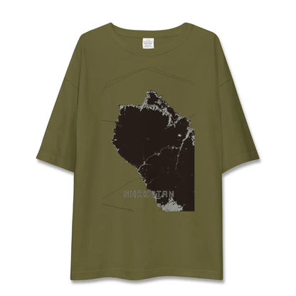 【積丹（北海道）】地図柄ビッグシルエットTシャツ