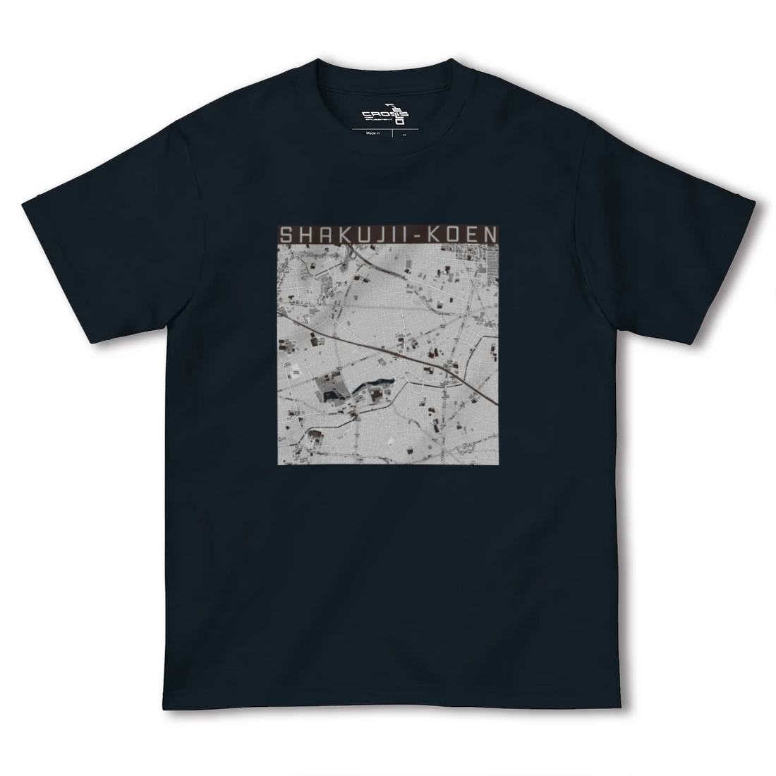 【石神井公園(東京都)】地図柄ヘビーウェイトTシャツ