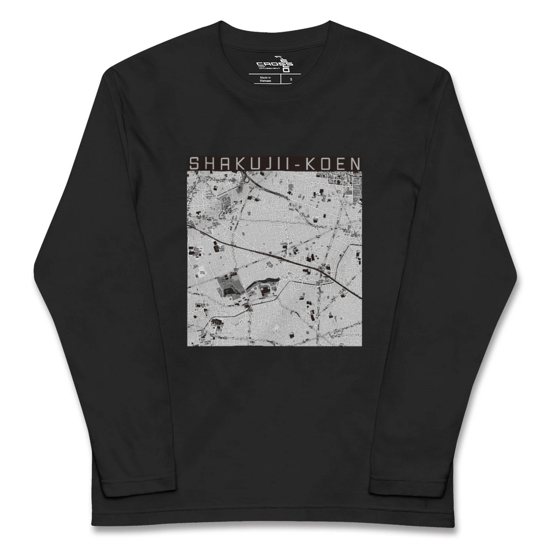 【石神井公園(東京都)】地図柄ロングスリーブTシャツ