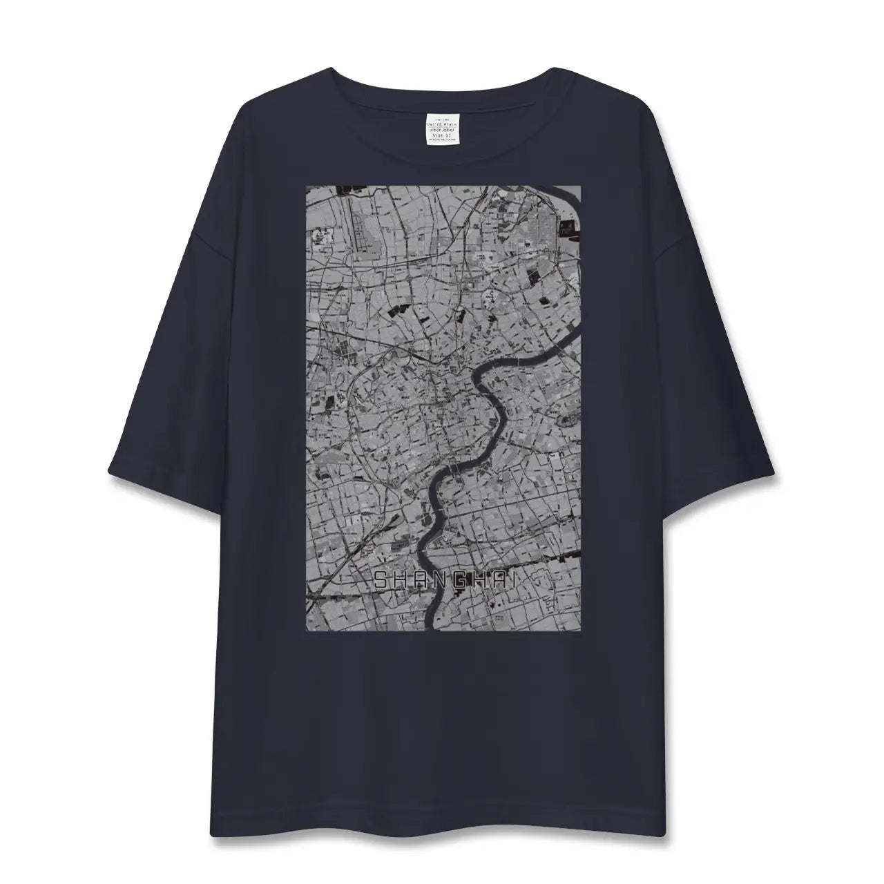 【上海（中国）】地図柄ビッグシルエットTシャツ