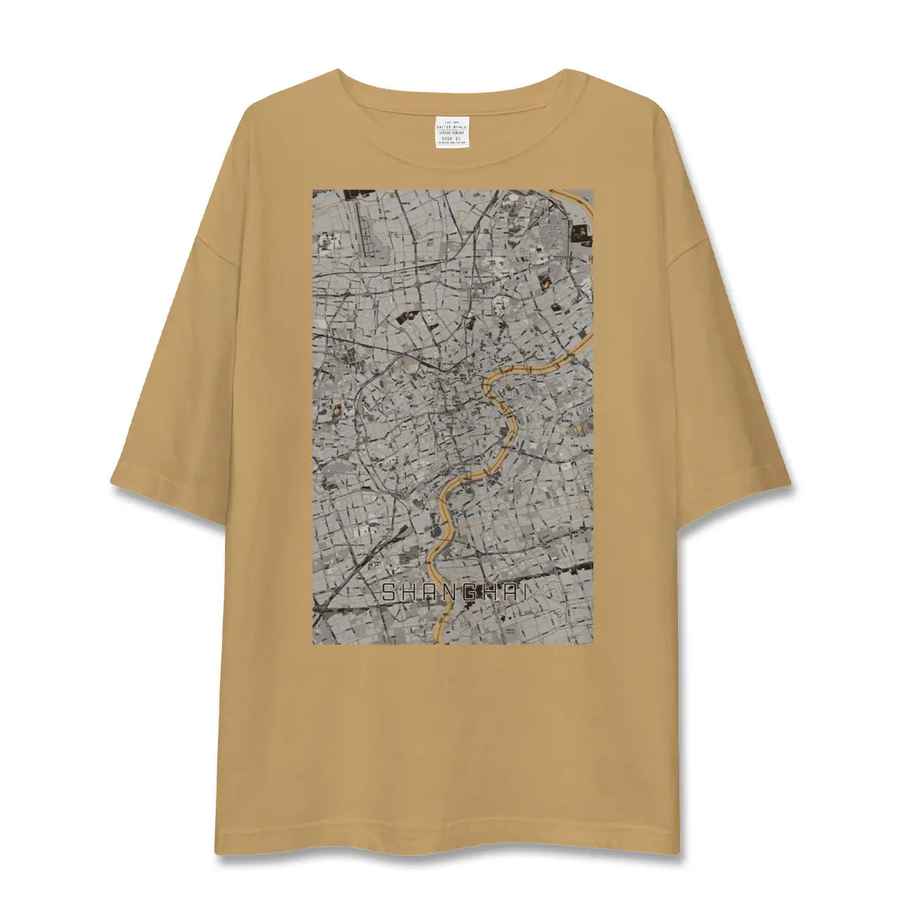 【上海（中国）】地図柄ビッグシルエットTシャツ