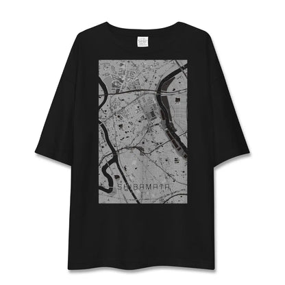 【柴又（東京都）】地図柄ビッグシルエットTシャツ