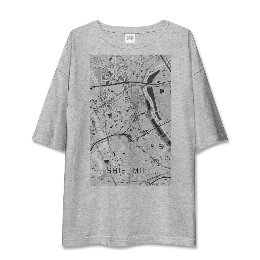 【柴又(東京都)】地図柄ビッグシルエットTシャツ
