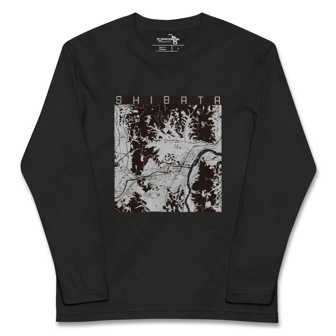 【柴田(宮城県)】地図柄ロングスリーブTシャツ