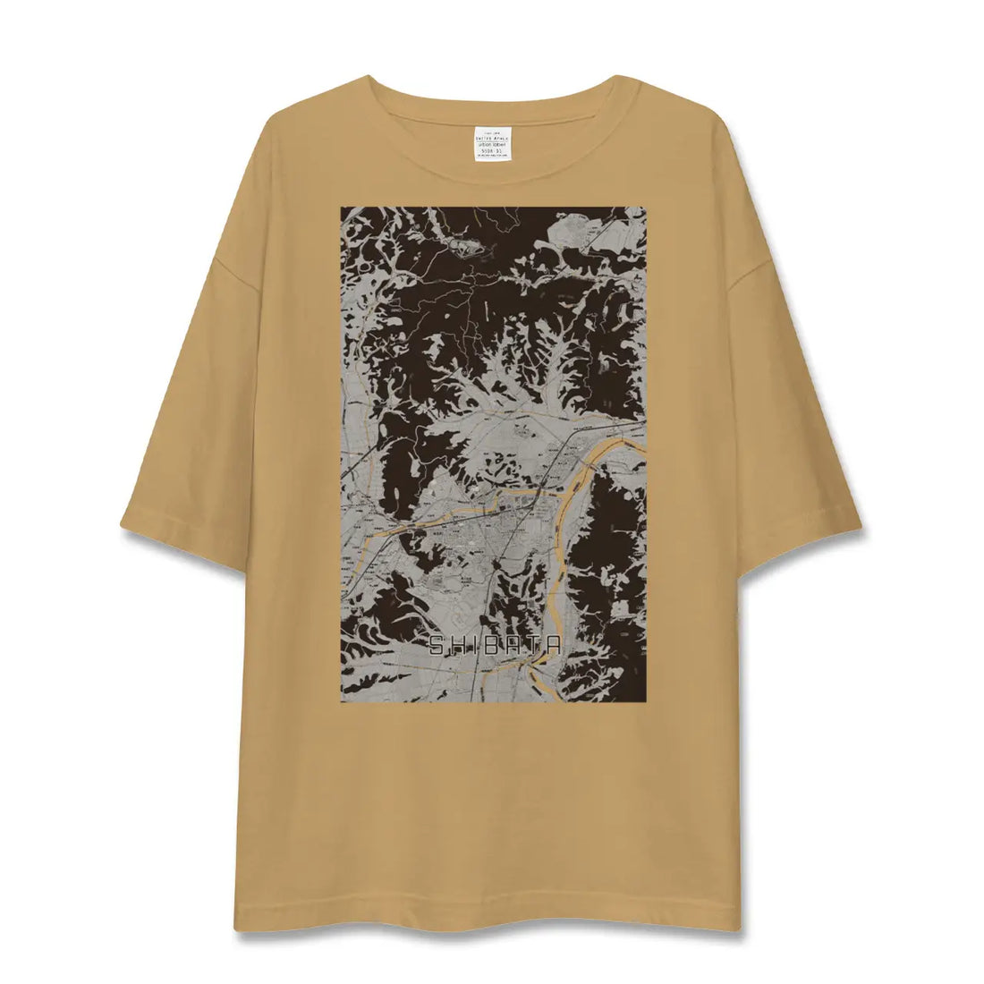 【柴田(宮城県)】地図柄ビッグシルエットTシャツ