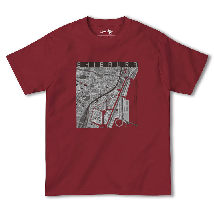 【芝浦（東京都）】地図柄ヘビーウェイトTシャツ