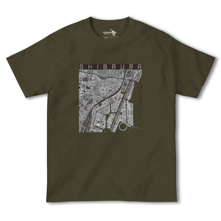 【芝浦（東京都）】地図柄ヘビーウェイトTシャツ