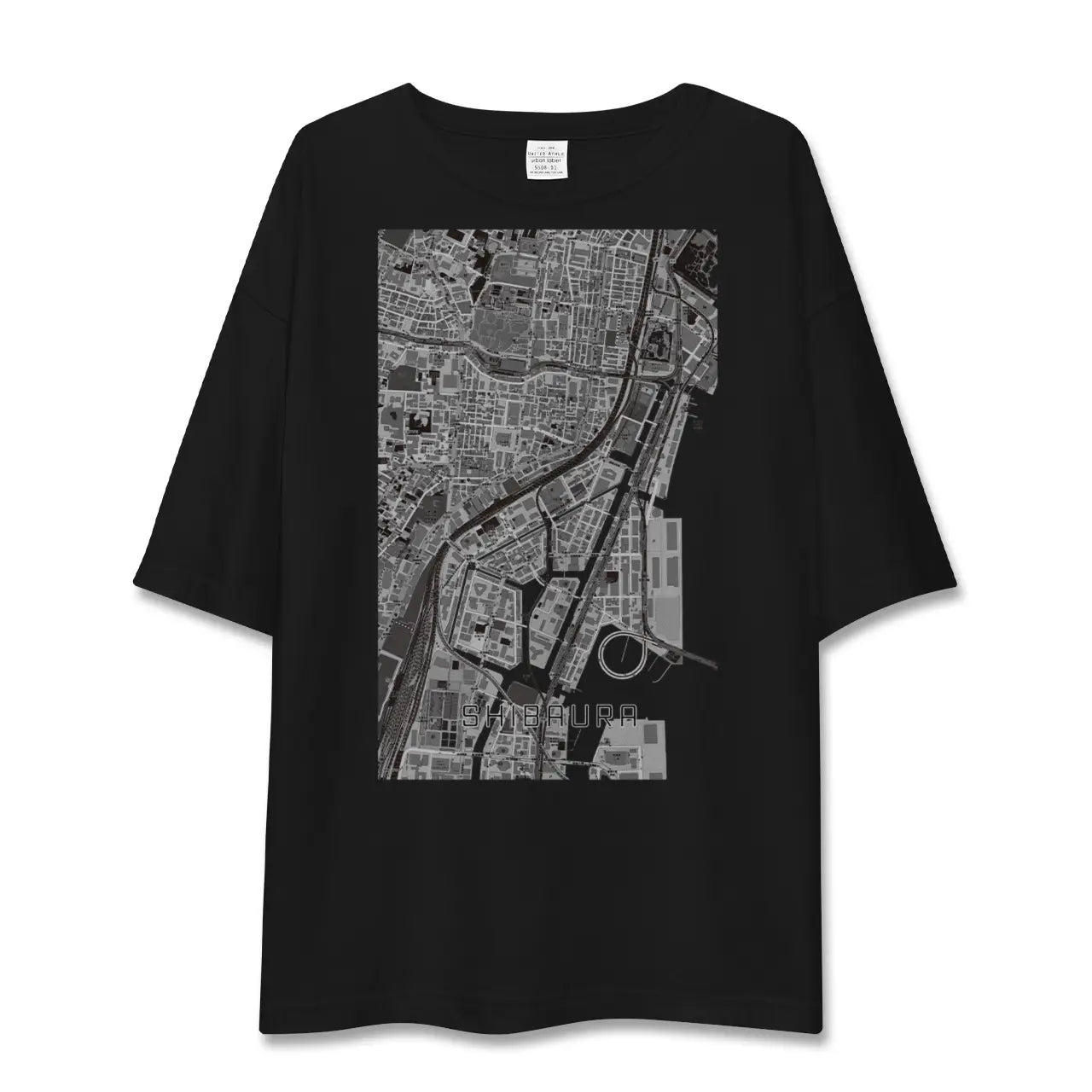 【芝浦（東京都）】地図柄ビッグシルエットTシャツ