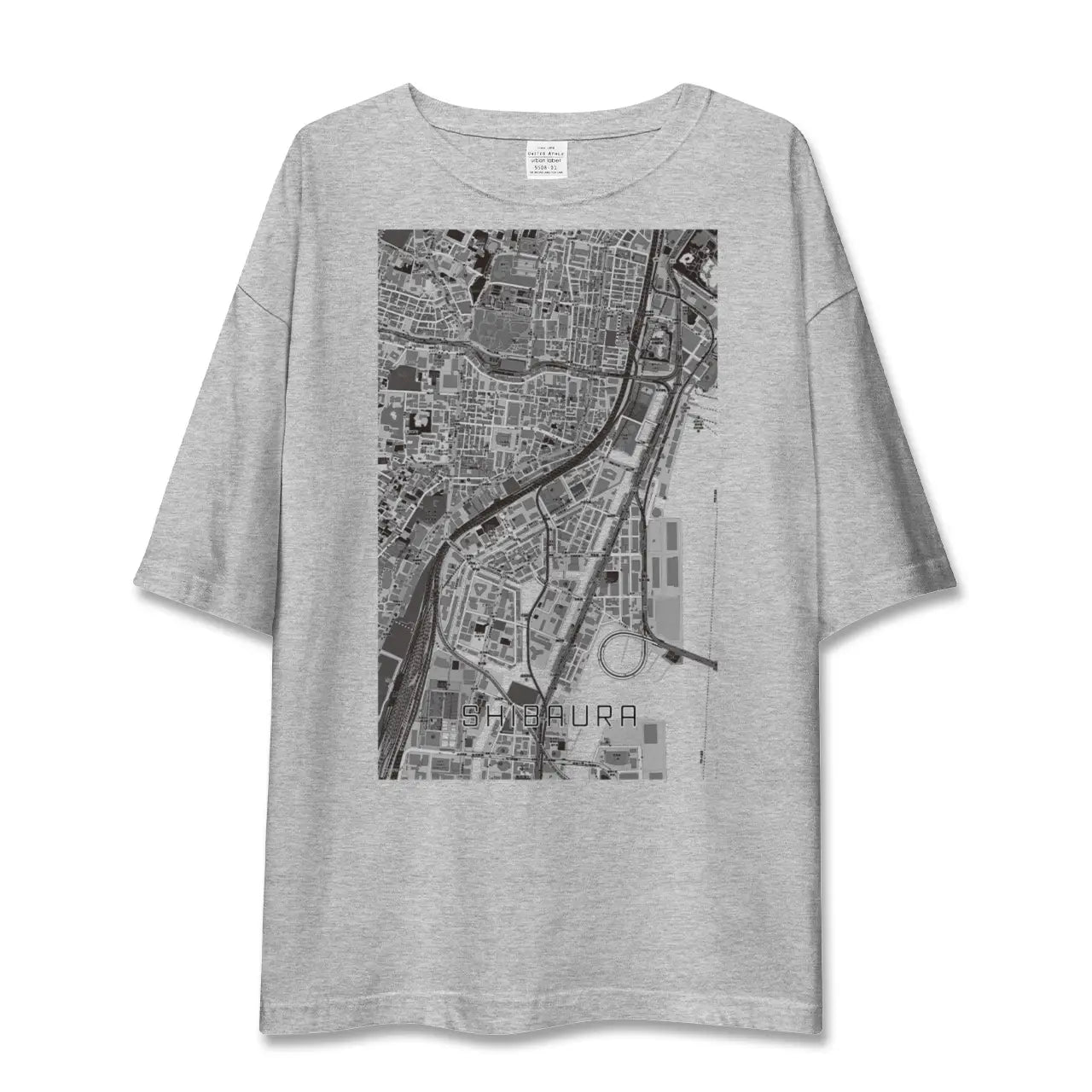 【芝浦（東京都）】地図柄ビッグシルエットTシャツ
