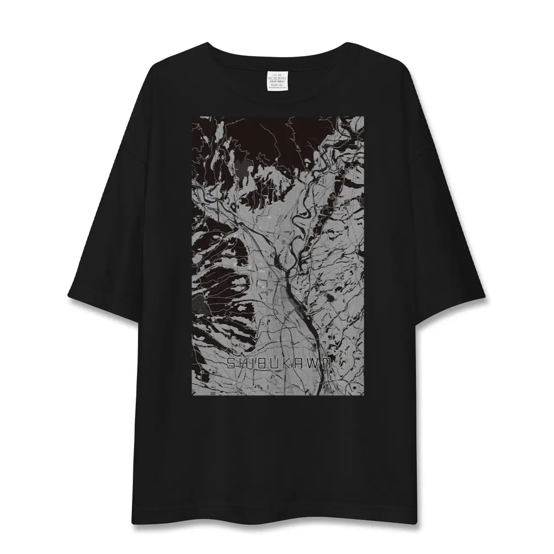 【渋川(群馬県)】地図柄ビッグシルエットTシャツ