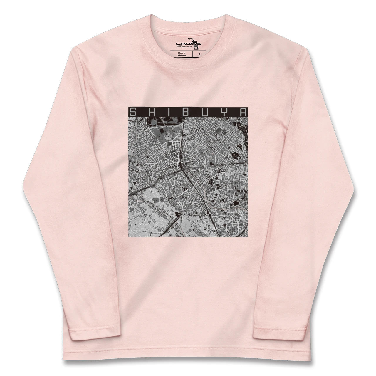 【渋谷（東京都）】地図柄ロングスリーブTシャツ