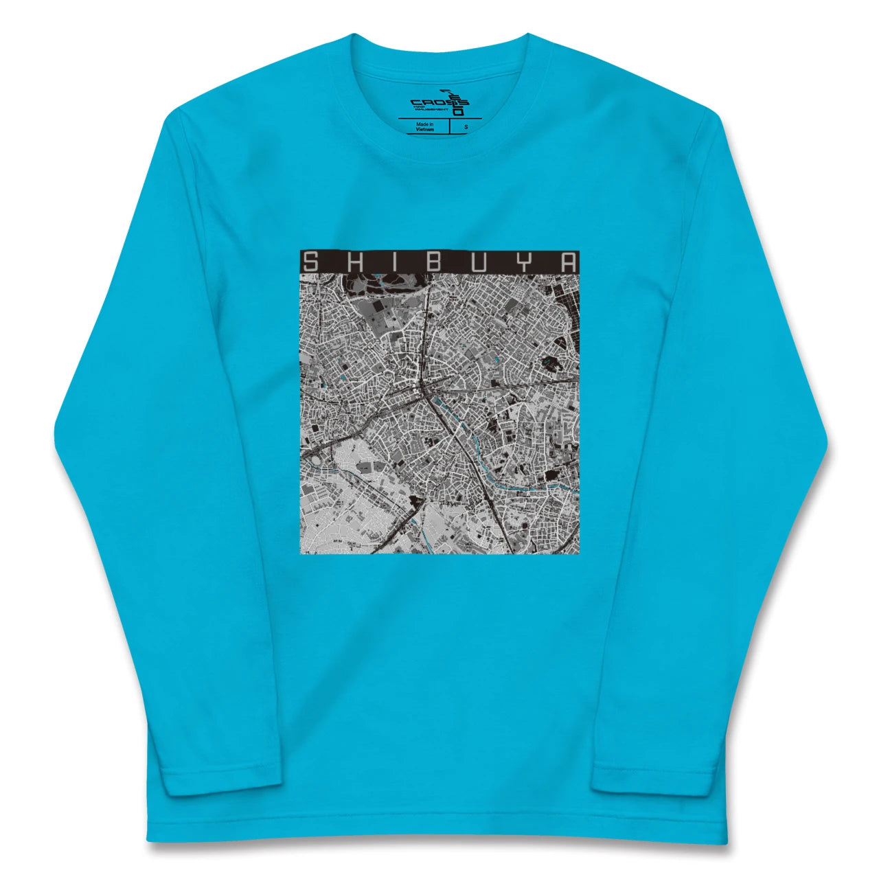 【渋谷（東京都）】地図柄ロングスリーブTシャツ