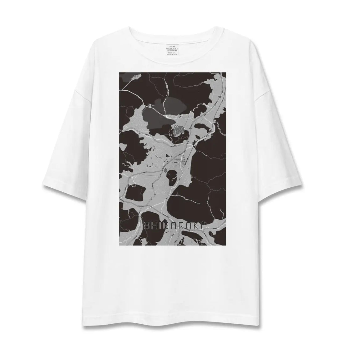 【信楽(滋賀県)】地図柄ビッグシルエットTシャツ