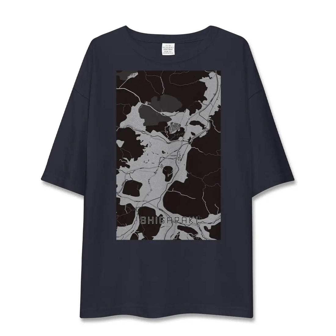 【信楽（滋賀県）】地図柄ビッグシルエットTシャツ