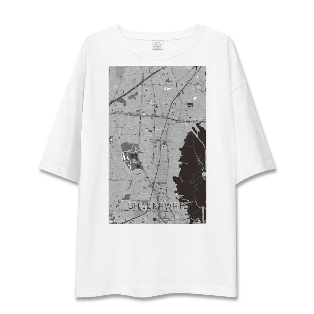 【四条畷(大阪府)】地図柄ビッグシルエットTシャツ