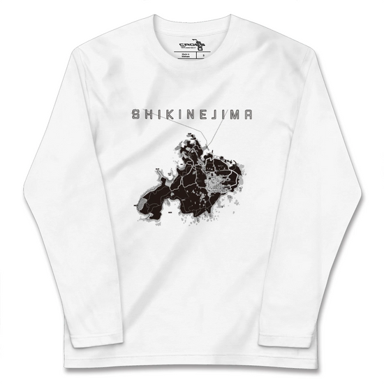 【式根島（東京都）】地図柄ロングスリーブTシャツ
