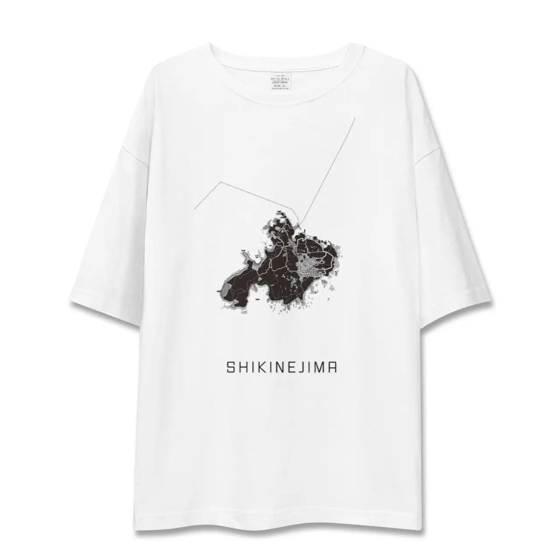 【式根島(東京都)】地図柄ビッグシルエットTシャツ