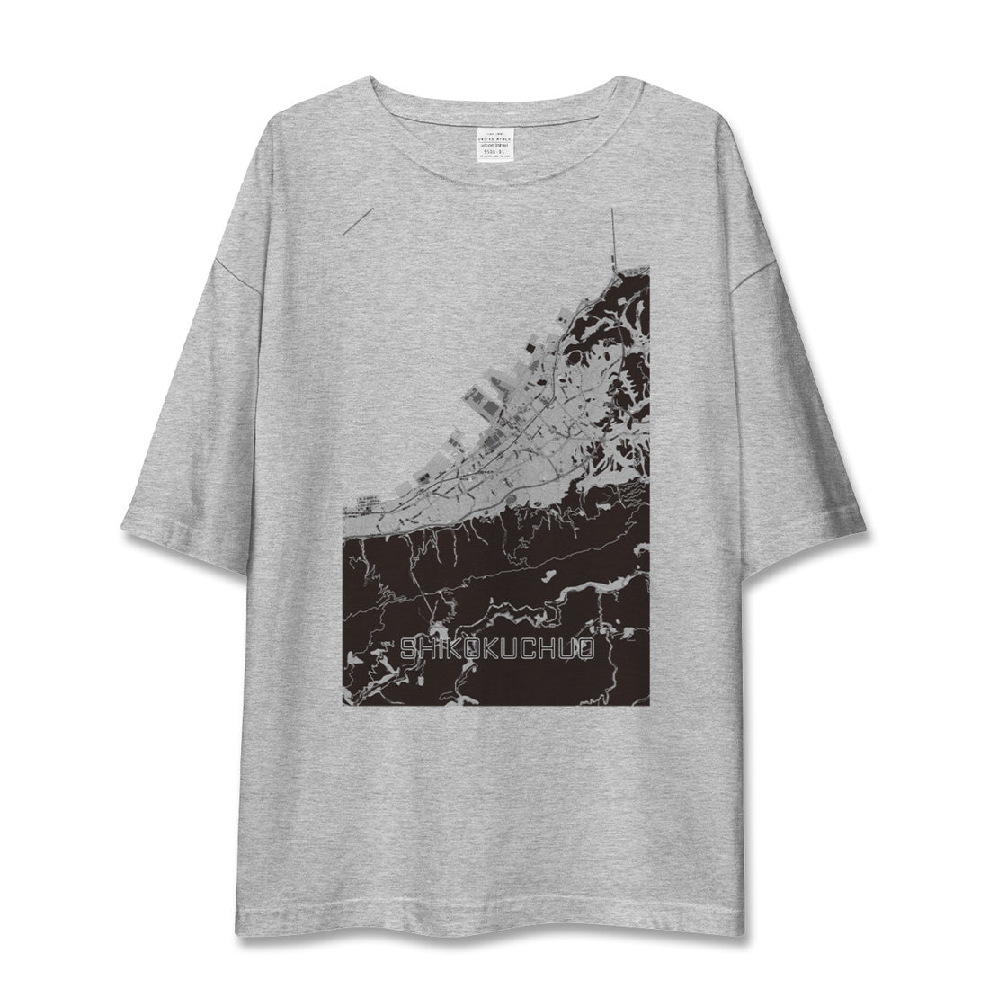 【四国中央(愛媛県)】地図柄ビッグシルエットTシャツ