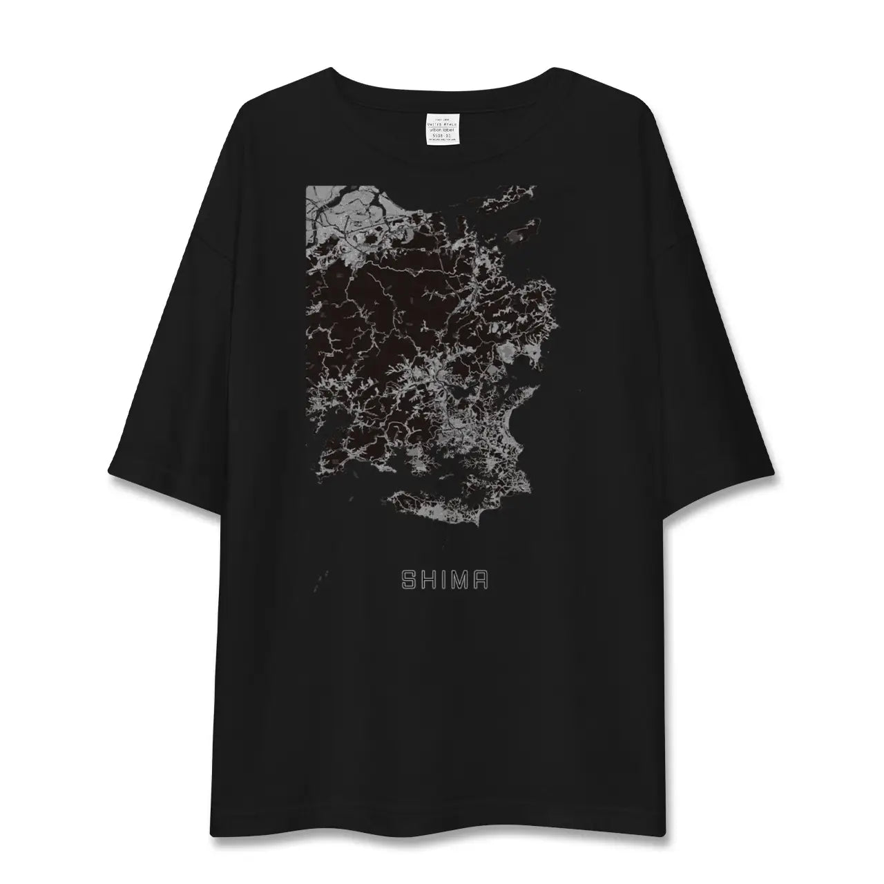 【志摩（三重県）】地図柄ビッグシルエットTシャツ