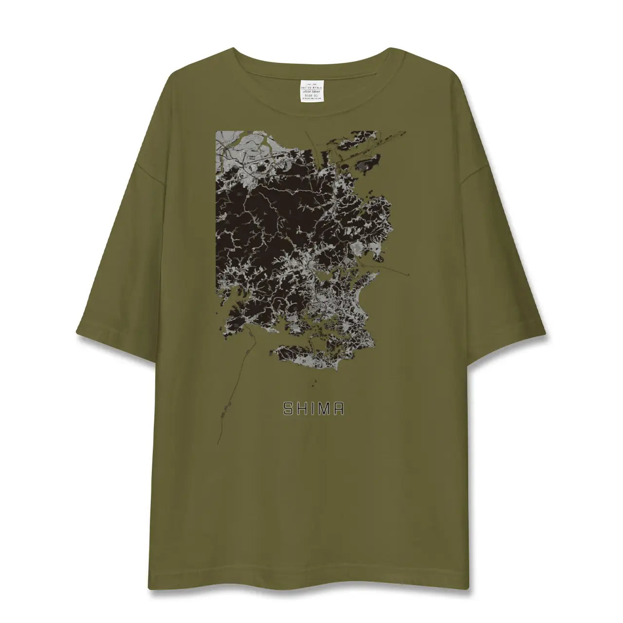 【志摩（三重県）】地図柄ビッグシルエットTシャツ