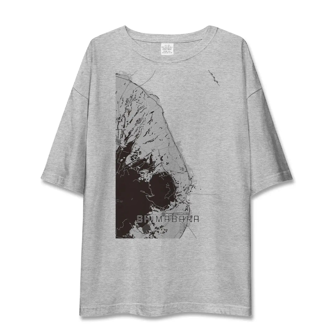 【島原（長崎県）】地図柄ビッグシルエットTシャツ