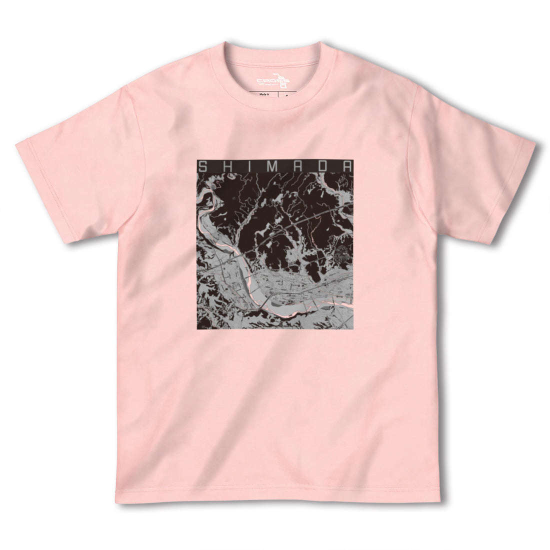 【島田(静岡県)】地図柄ヘビーウェイトTシャツ