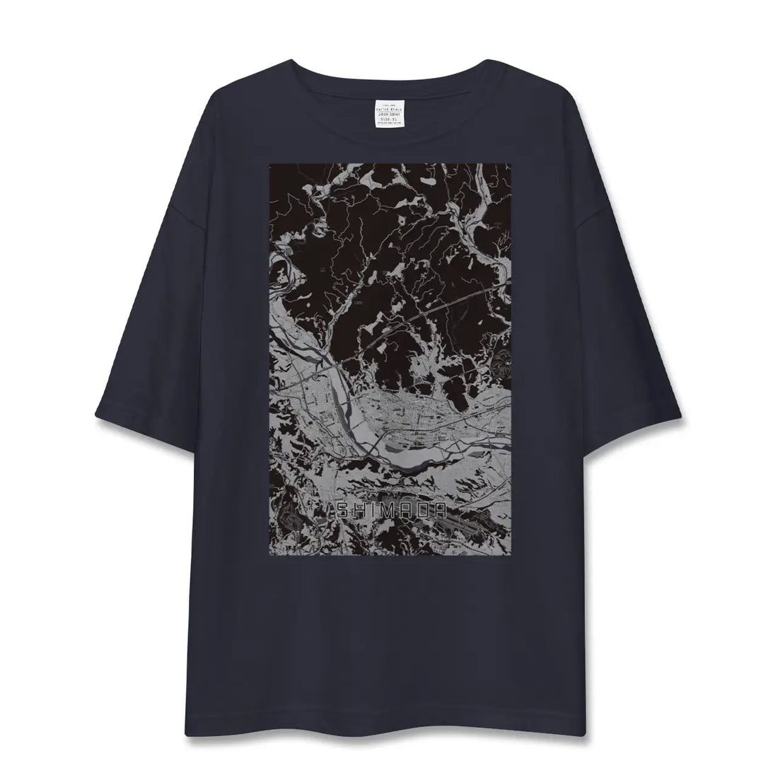 【島田(静岡県)】地図柄ビッグシルエットTシャツ