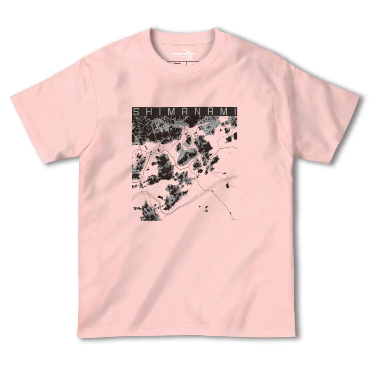 【しまなみ2（広島県）】地図柄ヘビーウェイトTシャツ