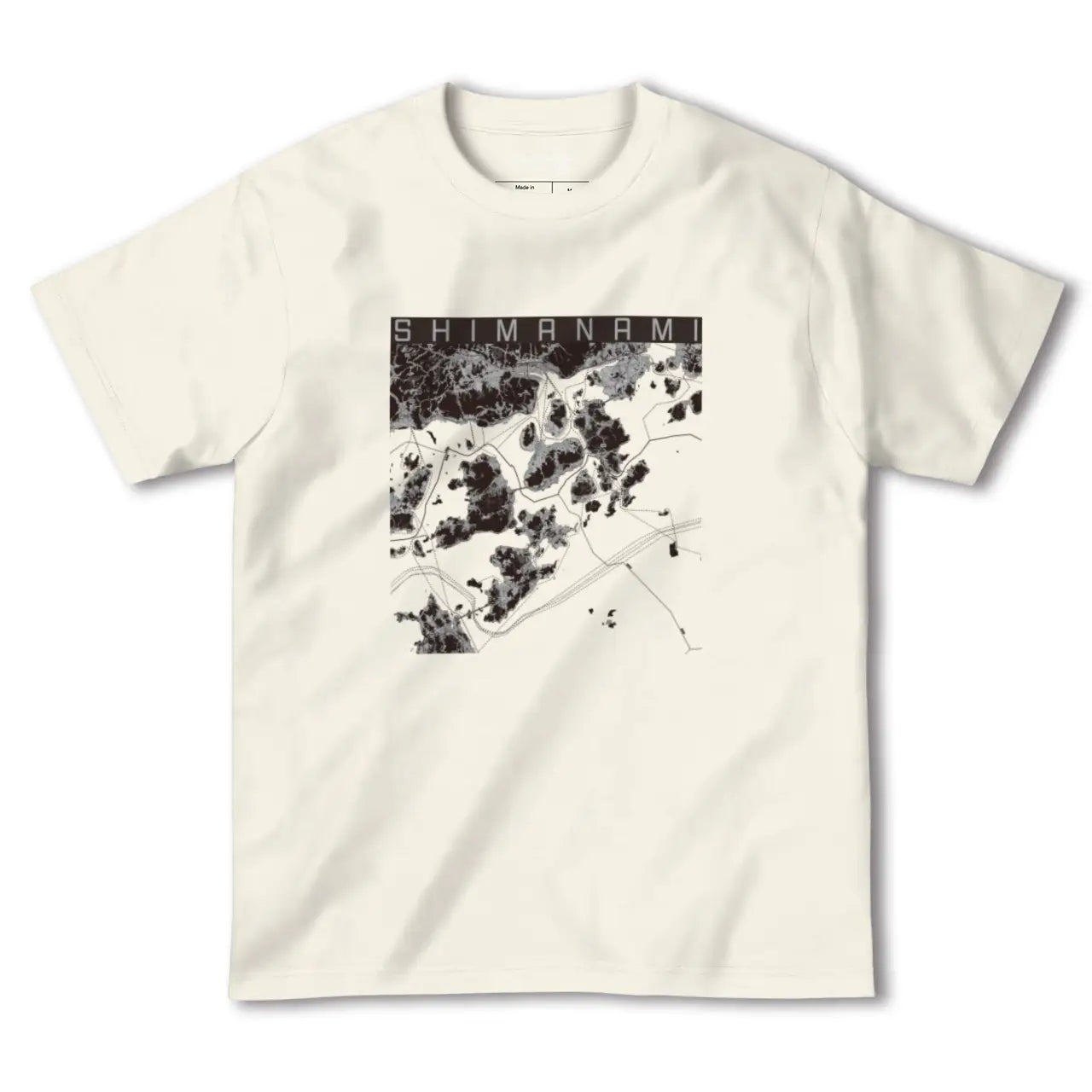 【しまなみ2（広島県）】地図柄ヘビーウェイトTシャツ