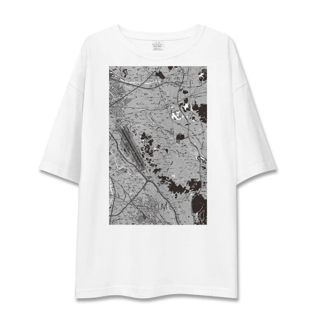 【志免(福岡県)】地図柄ビッグシルエットTシャツ