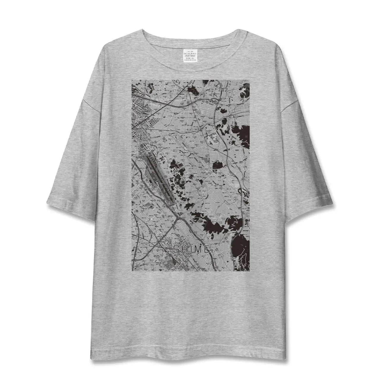 【志免（福岡県）】地図柄ビッグシルエットTシャツ