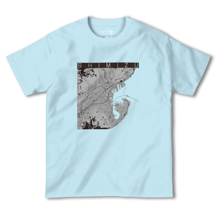 【清水（静岡県）】地図柄ヘビーウェイトTシャツ