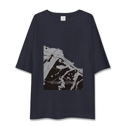 【清水川（青森県）】地図柄ビッグシルエットTシャツ
