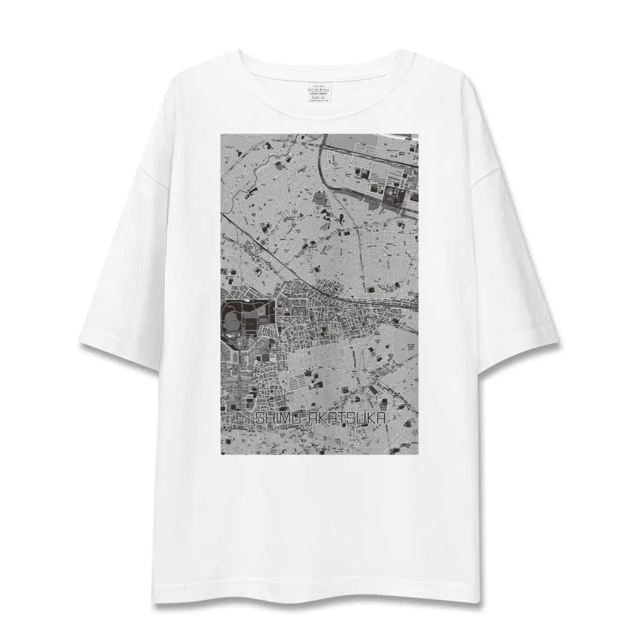 【下赤塚（東京都）】地図柄ビッグシルエットTシャツ