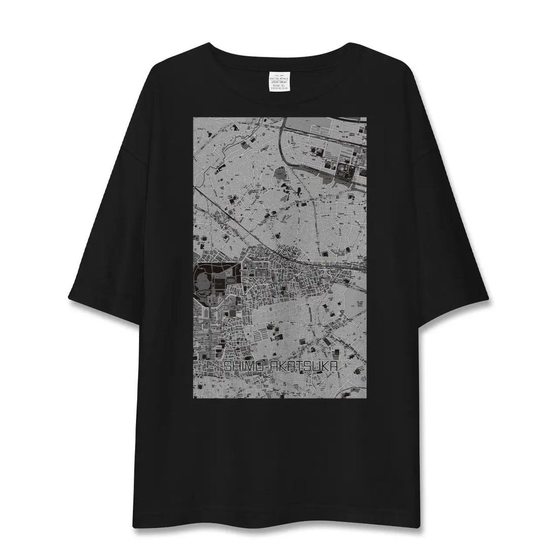 【下赤塚（東京都）】地図柄ビッグシルエットTシャツ