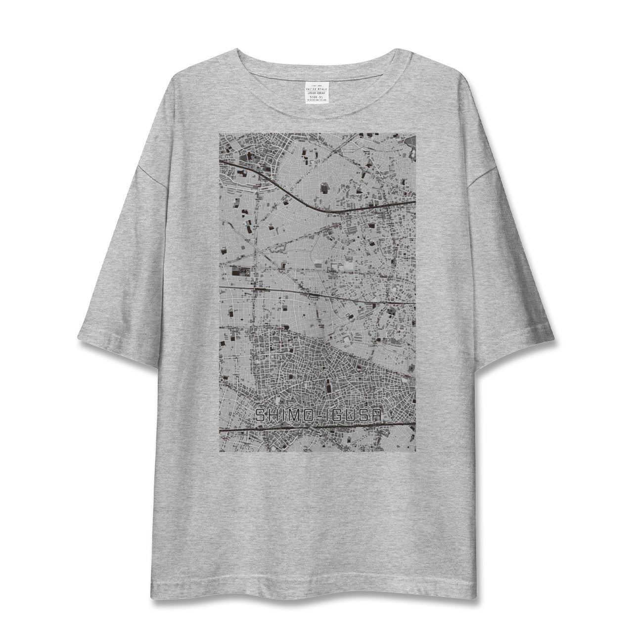 【下井草（東京都）】地図柄ビッグシルエットTシャツ