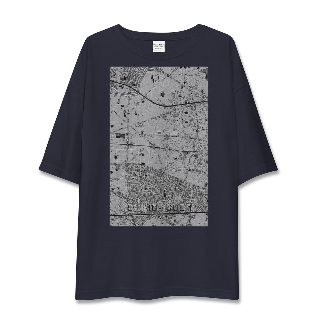 【下井草（東京都）】地図柄ビッグシルエットTシャツ