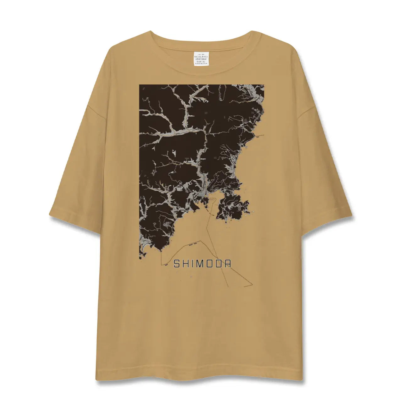 【下田（静岡県）】地図柄ビッグシルエットTシャツ