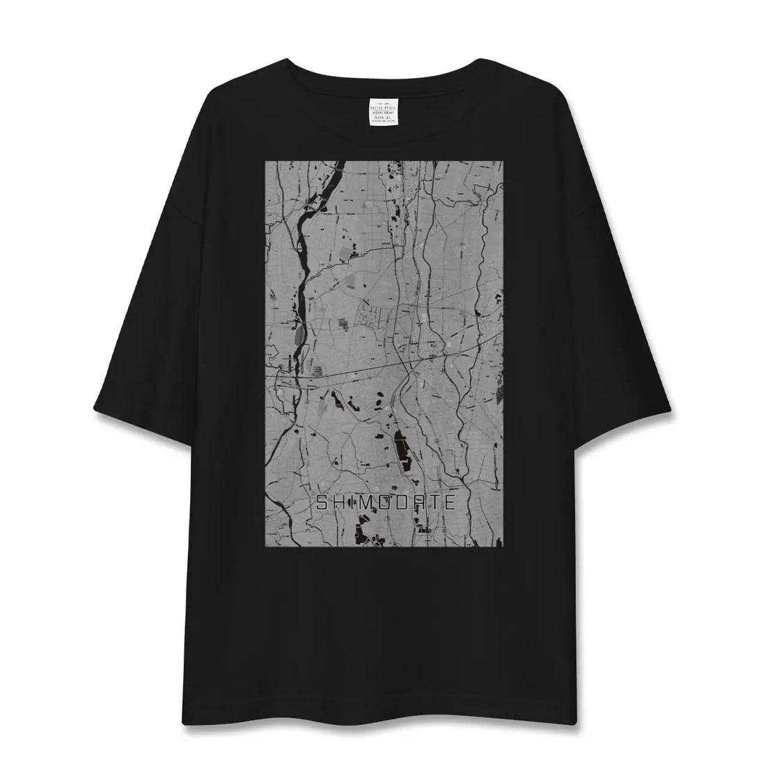 【下館（茨城県）】地図柄ビッグシルエットTシャツ