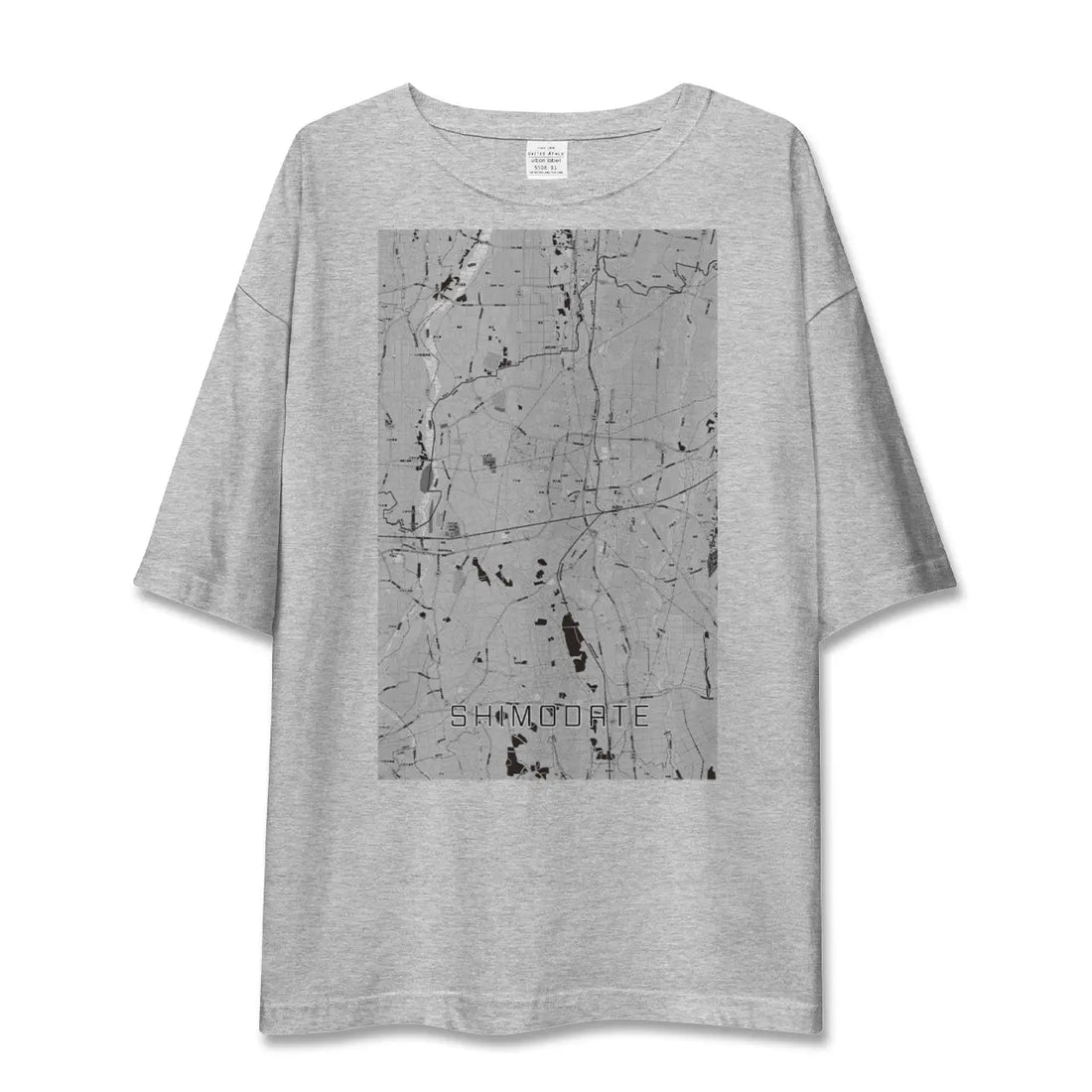 【下館（茨城県）】地図柄ビッグシルエットTシャツ