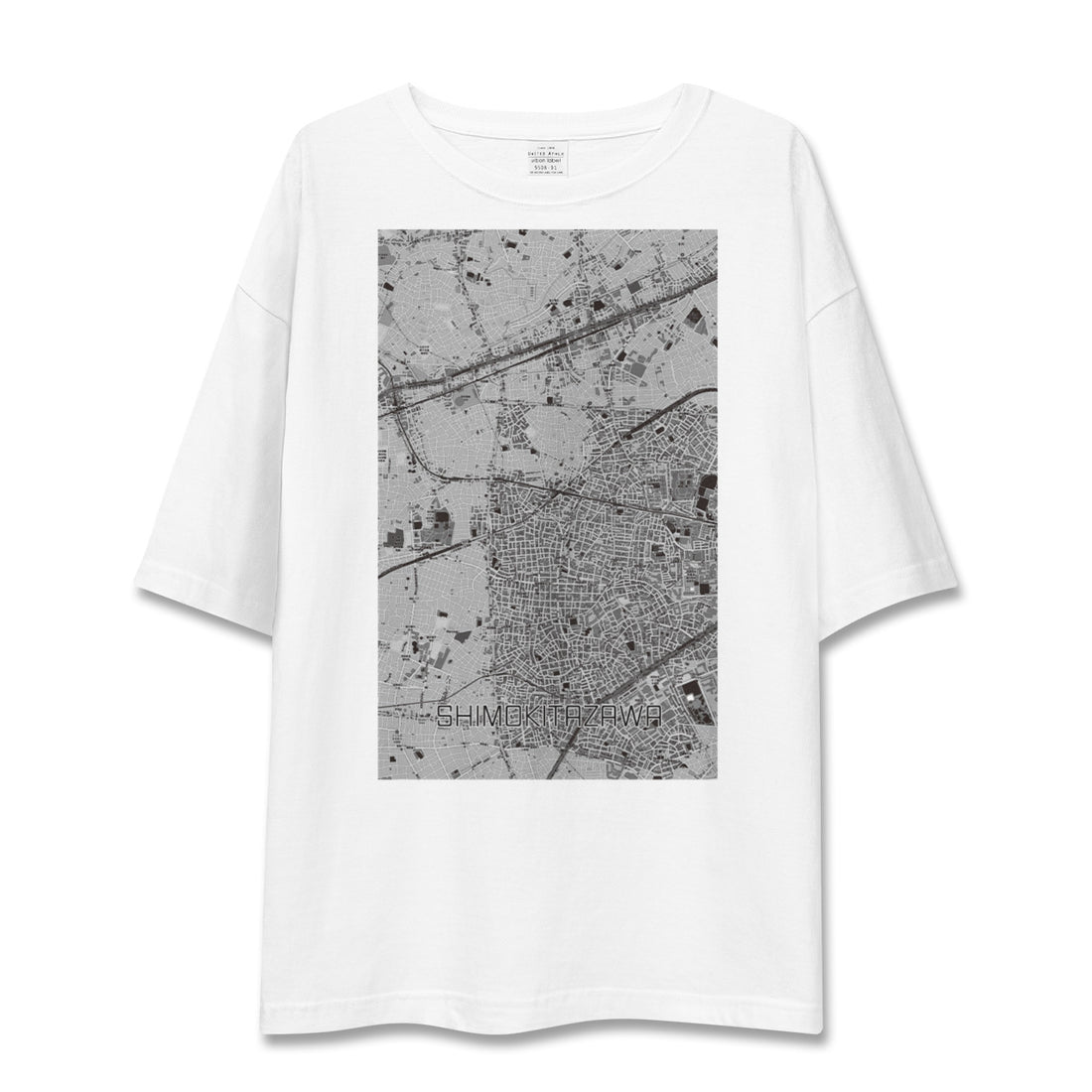 【下北沢（東京都）】地図柄ビッグシルエットTシャツ