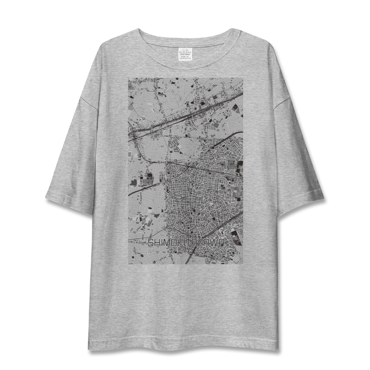 【下北沢（東京都）】地図柄ビッグシルエットTシャツ