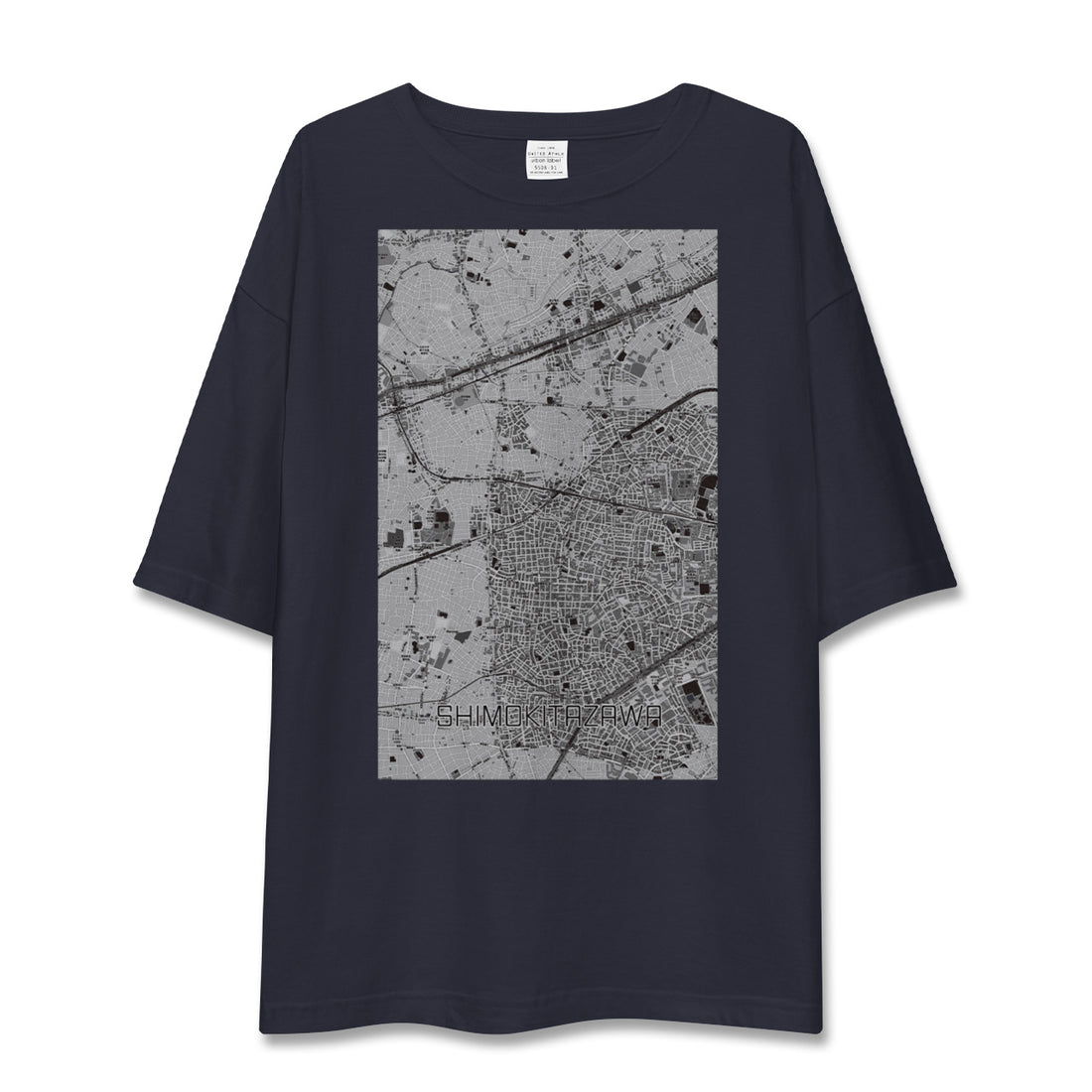 【下北沢（東京都）】地図柄ビッグシルエットTシャツ