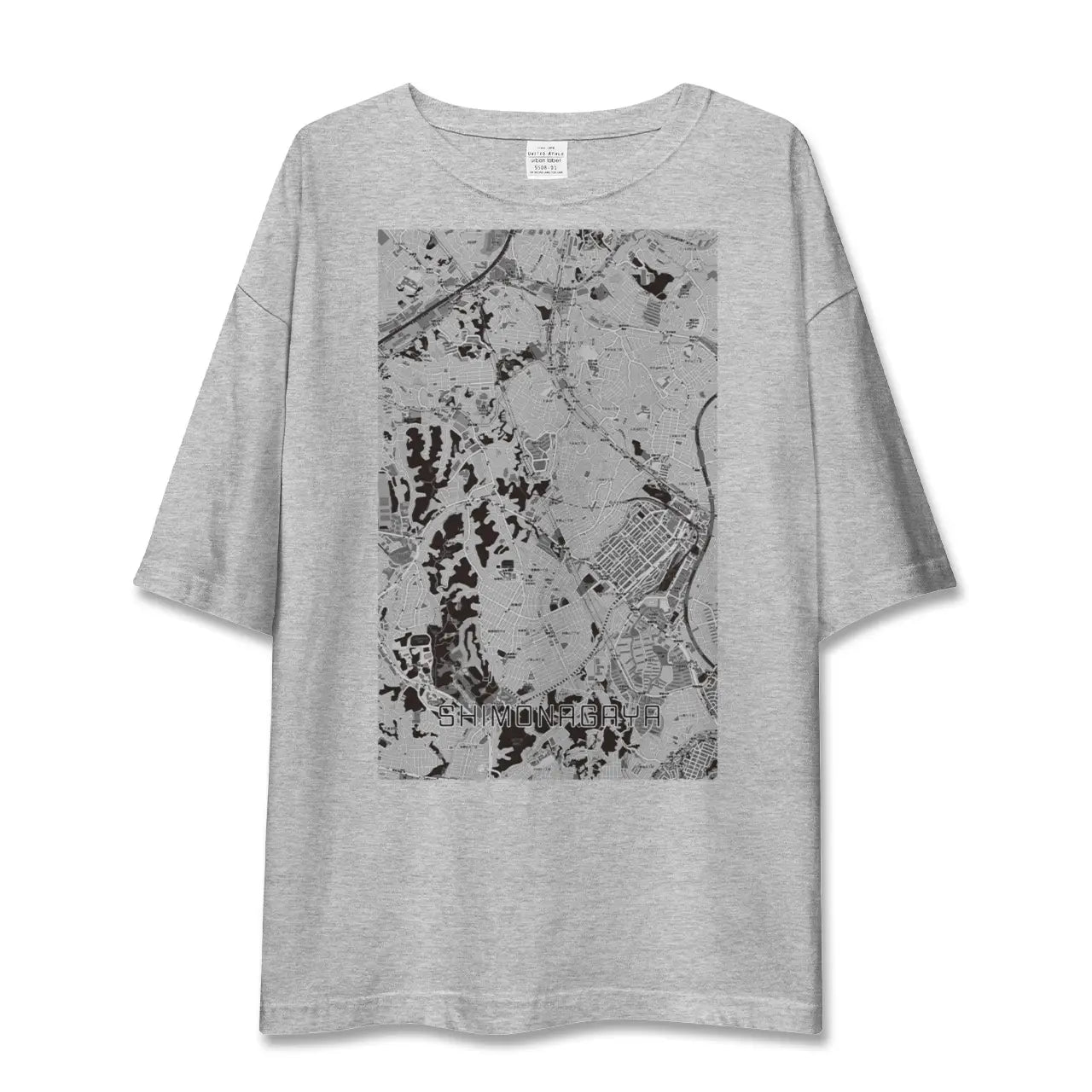 【下永谷（神奈川県）】地図柄ビッグシルエットTシャツ